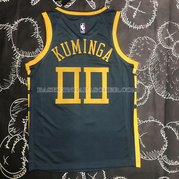 Maillot Golden State Warriors Jonathan Kuminga NO 00 Ville 2018-19 Bleu